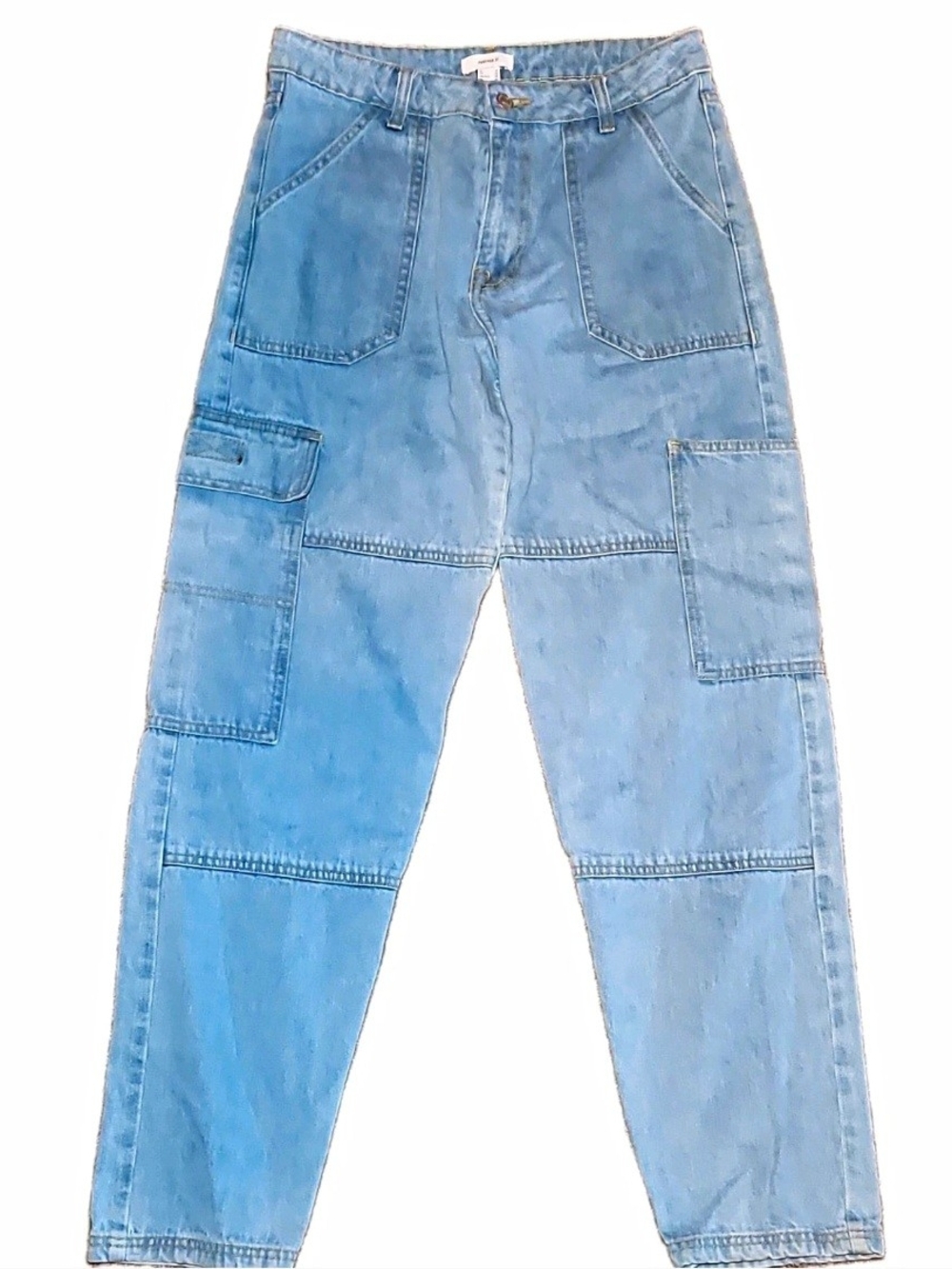 Forever 21 Light Blue Women's Cargo Jeans